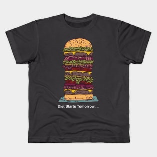 Diet Starts Tomorrow. . . Kids T-Shirt